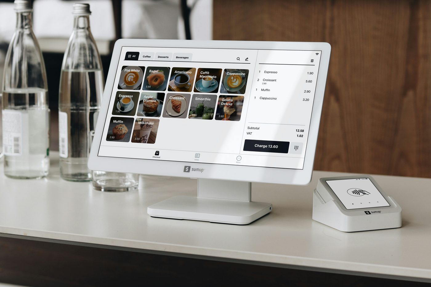 A point-of-sale system screen showing order management